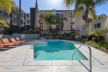 Pool with lounge chairs